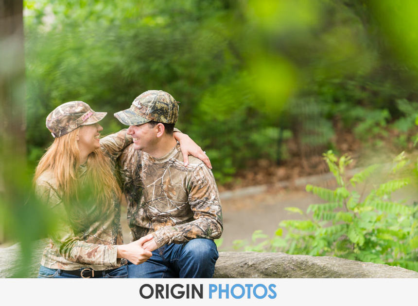 central park engagement photos